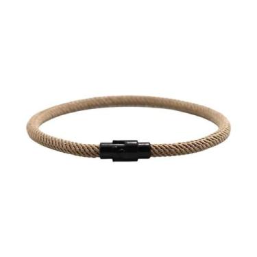 Imagem de Pulseira Masculina Multicolorida De 4mm Em Tecido Trançado, Acessório 