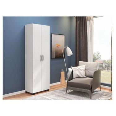 Imagem de Livreiro Ambiente Office Com Portas Grandes Branco Trama - Móveis Leão