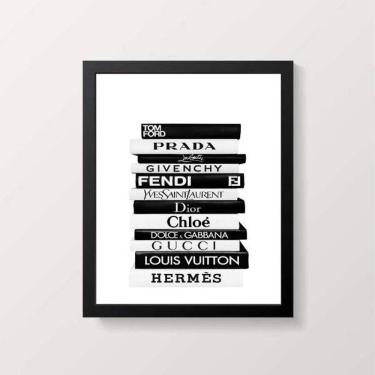 Imagem de Quadro Livros Da Moda Fashion