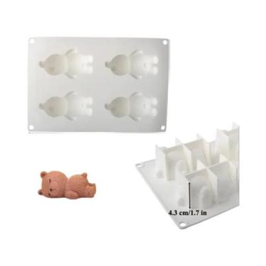 Imagem de Formas De Silicone Para Bolo Com Design De Urso Adormecido, Molde Para