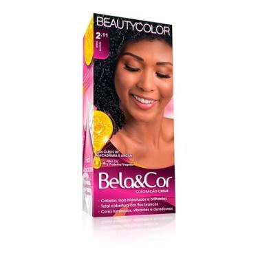 Imagem de Coloração Kit Bela E Cor 2.11 Preto Azulado - Bela&Cor