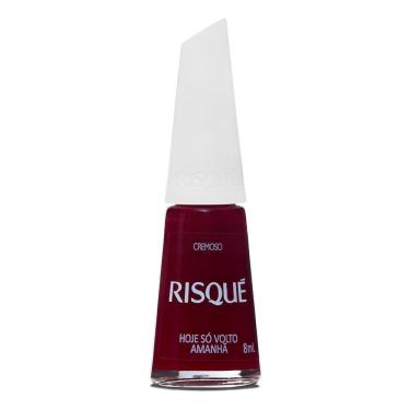 Imagem de Esmalte Risqué Vermelho Cremoso Hoje Só Volto Amanhã 8ml