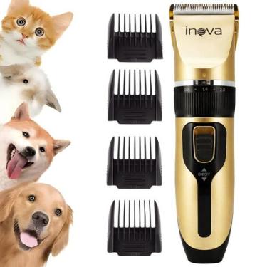 Imagem de Aparador de Pelos Maquina Barbear Cortador Cabelo - Eletromex, Preto e