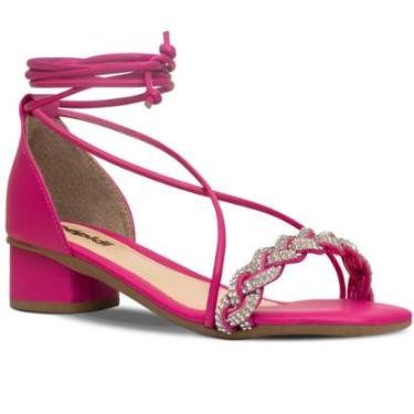 Imagem de Sandália Salto Infantil N28ao36 Tira Tornozelo Strass 05.11j-Feminino