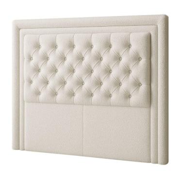 Imagem de Cabeceira Casal Queen 160 Cm Elegance Bouclé Off White - Nexta Casa