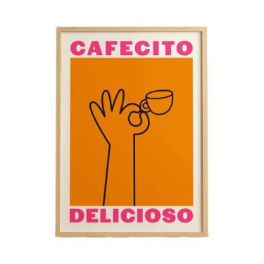 Imagem de Pôster De Arte De Parede Minimalista Espanhol but First Cafecito Em Te