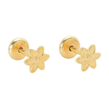 Imagem de Brinco Margarida Folheado a Ouro para Bebês e Crianças - Family Collec