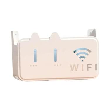 Imagem de Prateleira De Parede Para Roteador Wi-Fi Sem Fio, Caixa De Armazenamen