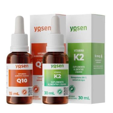 Imagem de Coenzima Q10 15ml + Vitamina K2 Yosen 30ml