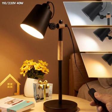 Imagem de Abajur Luminaria De Mesa Ajustável Quarto Escritorio Moderno - Genéric