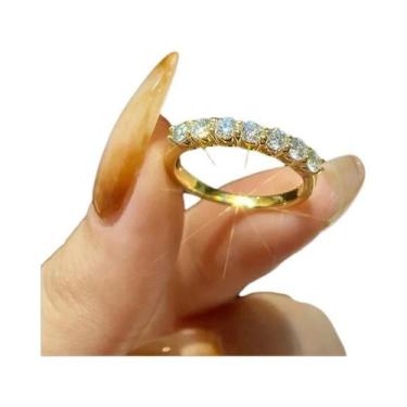 Imagem de Anel De Noivado E Casamento Feminino Em Prata Esterlina 925 Com Diaman