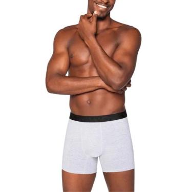 Imagem de Cueca Boxer Lupo 18465-001 Masculina Adapt Algodão T. P/GG, M, 8000, C