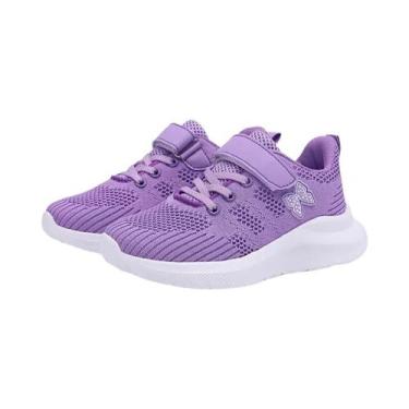 Imagem de Tênis Esportivos Respiráveis Para Meninas Com Estampa De Desenho Anima