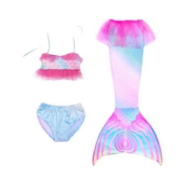 Imagem de Maiô De Sereia Para Meninas De 4 a 13 Anos, Fantasia De Sereia Para Pr