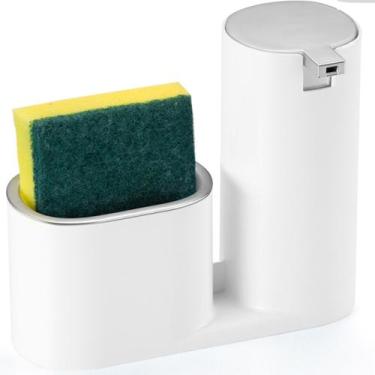 Imagem de Dispenser Para Detergente Cozinha Multiuso Porta Bucha Luxo Conceito A