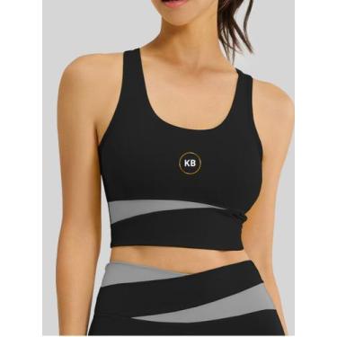 Imagem de Top Liso para Academia Yoga Pilates 4 cores Bojo Removível Em Poliamid