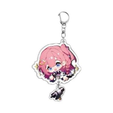 Imagem de Chaveiro Pingente Cosplay Silver Wolf Jing Yuan Asta Yanqing - Crachá 