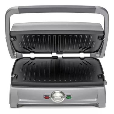Imagem de Grill Compacto Inox 5 em 1 220V Cuisinart  - GR-102BRB, Prata, 220V