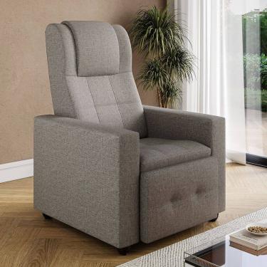 Imagem de Poltrona Reclinavel Eliete com Tecido Linho Claranti