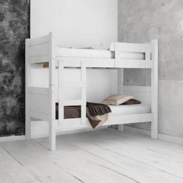 Imagem de Beliche Maria Clara Branca Com 02 Colchões Framar