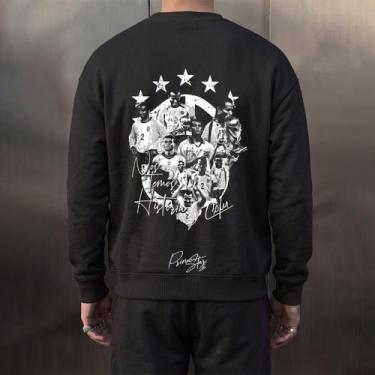 Imagem de Moletom do Brasil Careca Gola Redonda Algodão Inverno Frio Casual Prem