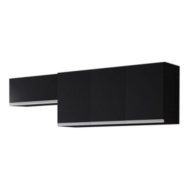 Imagem de Conjunto De Armários Aéreo Cozinha Planejada Lux 120cm E 70cm 100% Mdf
