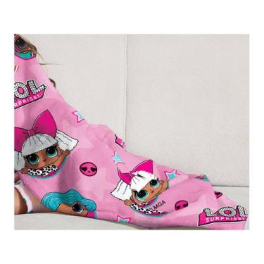 Imagem de Manta fleece infantil lo - 5745901 - cia fabril lepp, Rosa, Solteiro