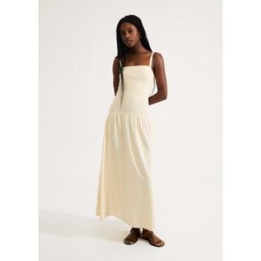 Imagem de Vestido Midi Franzido Em Linho-Feminino