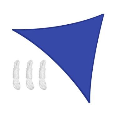 Imagem de Toldo Triangular Impermeável 5x5x5 2x2x2M Para Jardim, Pátio E Piscina