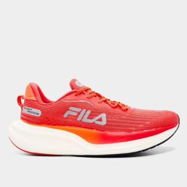 Imagem de Tênis Fila Racer Speedzone Feminino, Vermelho, Laranja, 33