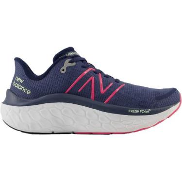 Imagem de Tênis New Balance Fresh Foam X Kaiha Road Marinho e Rosa Feminino, 40