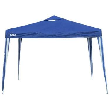 Imagem de Tenda Gazebo Dobrável 3x3 Sanf Praia Jardim Campo Azul Kala