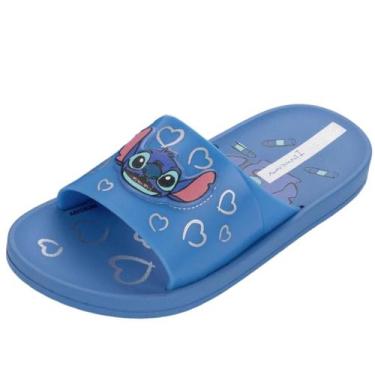 Imagem de Chinelo Infantil Menina Slide Stitch Disney Fun Ipanema, Azul, Azul, 2