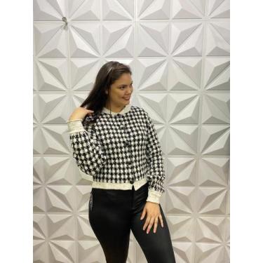 Imagem de Blusa de linho xadrez. Tam. M - Wn modas