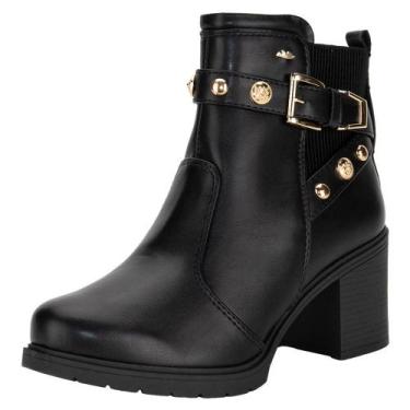 Imagem de Bota feminina cano baixo dakota da871, Preto, 35