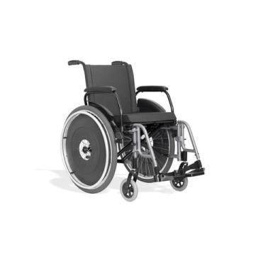 Imagem de Cadeira de Rodas AVD Alumínio AVD 44 CM - Ortobras, Prata