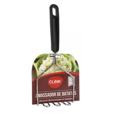 Imagem de Amassador Inox Batata Legumes Purê Profissional Cabo Reforçado - Clink