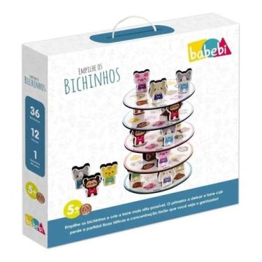 Imagem de Brinquedo Educativo Empilhe os Bichinhos - Babebi