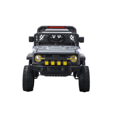 Imagem de Jipe Elétrico Infantil N6 12V com Controle Remoto Direção 2 em 1 Cinza Bang Toys