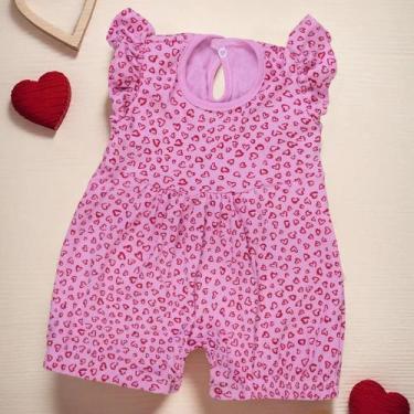 Imagem de Macacão Curto Estampa Minimalista Conforto e Estilo para Sua Bebê - Er