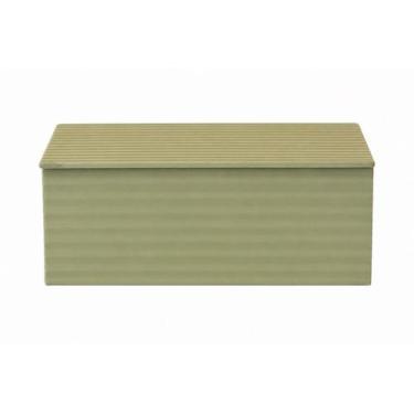 Imagem de Caixa MDF PU Listra 3D - Tam G - Verde Menta - Entrecasa