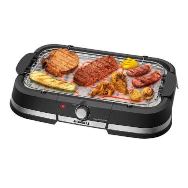Imagem de Churrasqueira Elétrica Mondial CH-08-BI 2000W Preto 127V, UNICA