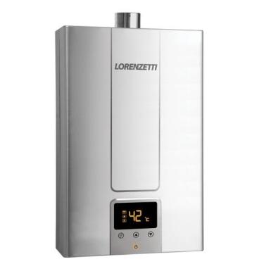 Imagem de Aquecedor Agua A Gás Lorenzetti Gn 25 Litros Lz 2500de Inox GN Gás enc