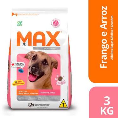 Imagem de Ração Max Premium Especial Cães Adultos Raças Médias e Grandes Frango 