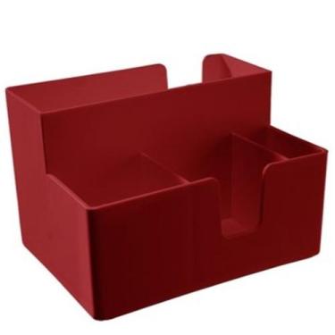Imagem de Porta Guardanapo Mesa Papel Sachê Café Açúcar Adoçante Mexedor Lanche 