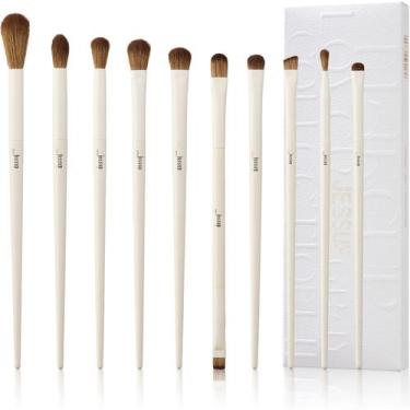 Imagem de Conjunto de 10 pincéis de maquiagem para olhos de precisão, na cor cin