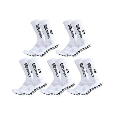 Imagem de Meias Antiderrapantes pro Grip 5 Pares Meias De Futebol E Atletismo Pa