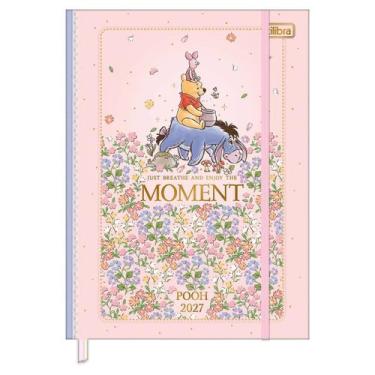 Imagem de Agenda costurada 2027 M7 Pooh 176 folhas Tilibra Cor:Moment, Moment