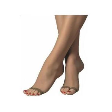 Imagem de Meia Calça Selene Dedinhos Livres Fio 15 Fina confortável -, Natural, 