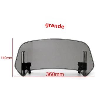 Imagem de Extensor De Para-brisa Universal Para Motocicletas, Spoiler Defletor D